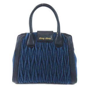 Miu Miu Handbag Denim Logo